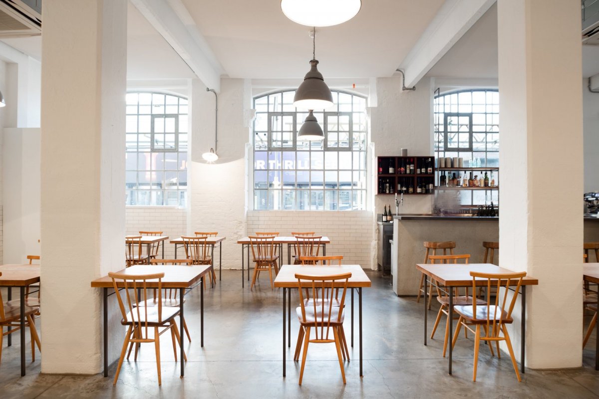 Restaurant With Pared Back Industrial Aesthetic 16